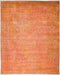 Vibrance, 8x10 Orange Wool Area Rug - 8' 1" x 9' 10"