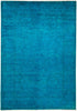 Vibrance, 6x9 Blue Wool Area Rug - 6' 2" x 8' 9"