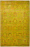 Vibrance, 6x9 Yellow Wool Area Rug - 6' 1" x 9' 3"