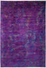 Vibrance, 6x9 Purple Wool Area Rug - 6' 0" x 8' 8"