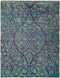 Suzani, 8x10 Purple Wool Area Rug - 8' 0" x 10' 3"