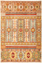 Tribal, 6x9 Multi Wool Area Rug - 6' 3" x 9' 5"