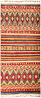 Tribal, 5x8 Red Wool Area Rug - 5' 2" x 6' 10"