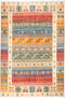 Tribal, 5x8 Multi Wool Area Rug - 5' 1" x 6' 7"
