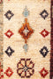 Tribal, Hand Knotted Area Rug - 4' 2" x 6' 1"