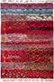 Tullu, 4x6 Red Wool Area Rug - 4' 2" x 5' 10"
