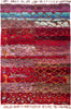 Tullu, 4x6 Red Wool Area Rug - 4' 2" x 5' 10"