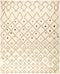 Moroccan, 8x10 Beige Wool Area Rug - 8' 0" x 9' 10"