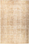 Vintage, 10x14 Beige Wool Area Rug - 9' 9" x 12' 8"