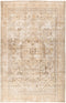 Vintage, 8x10 Beige Wool Area Rug - 7' 8" x 10' 8"