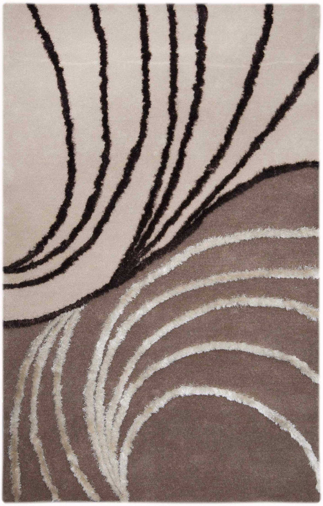 MAT Orange 7WT Waves Area Rug