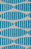 The Rug Market Turquoise Stamps PA0089 Area Rug