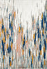 Abani Porto PRT140A Contemporary Orange and Blue Abstract Area Rug