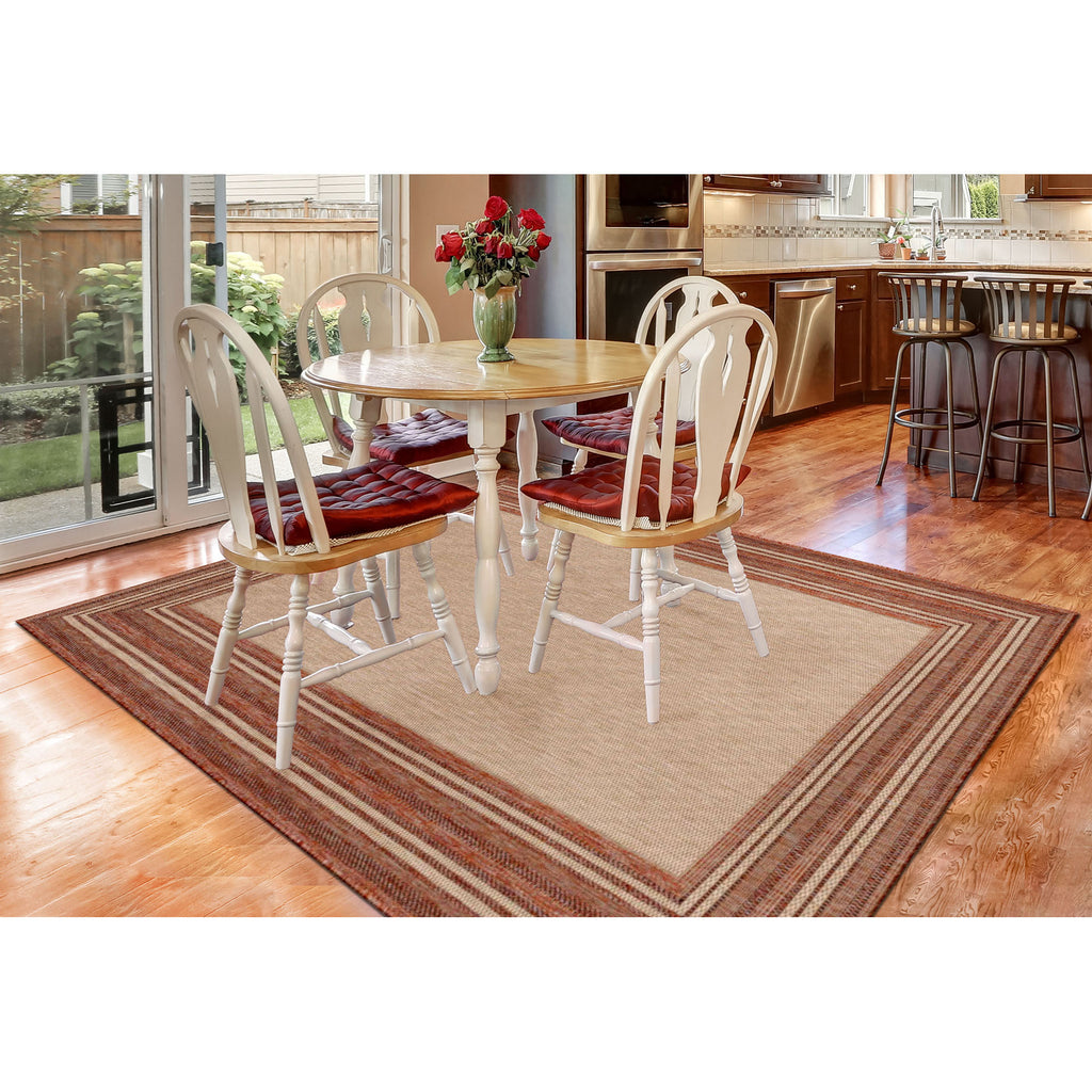 Trans Ocean Carmel Multi Border Area Rug