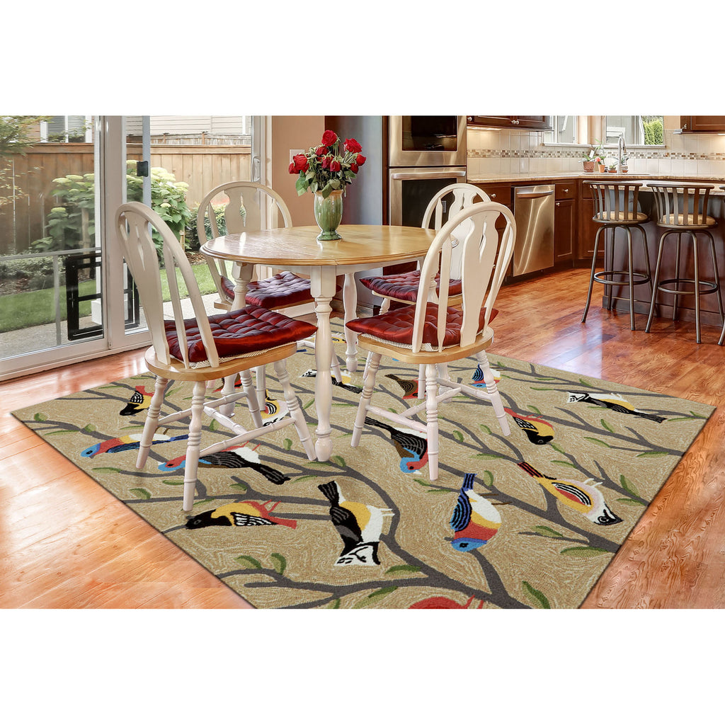 Trans Ocean Frontporch Birds Area Rug