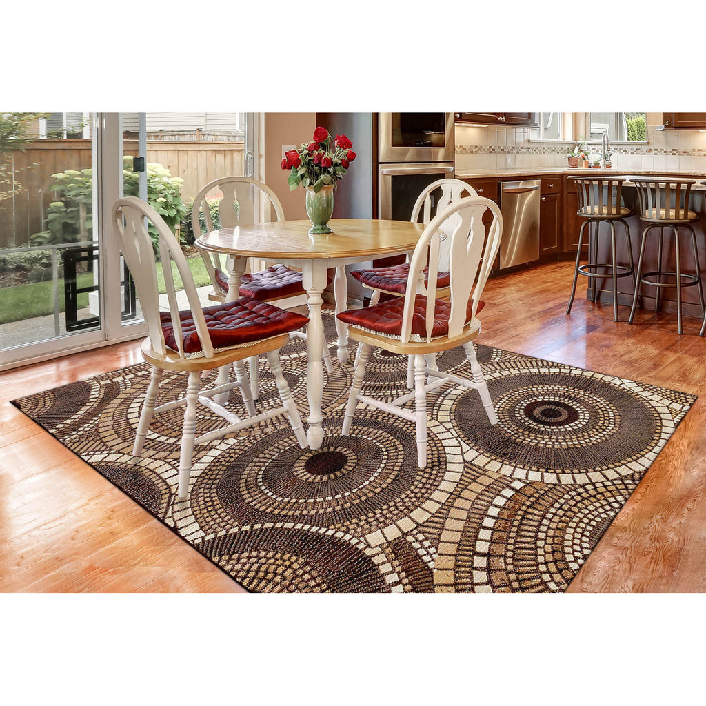 Trans Ocean Marina Circles Area Rug