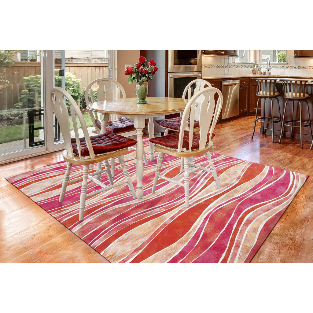 Trans Ocean Visions III Wave Area Rug