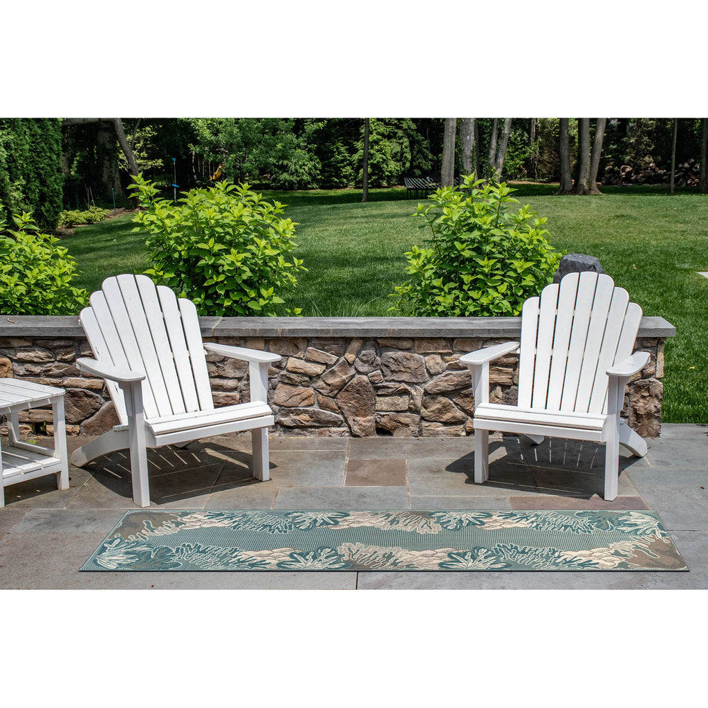 Trans Ocean Riviera Reef Border Area Rug