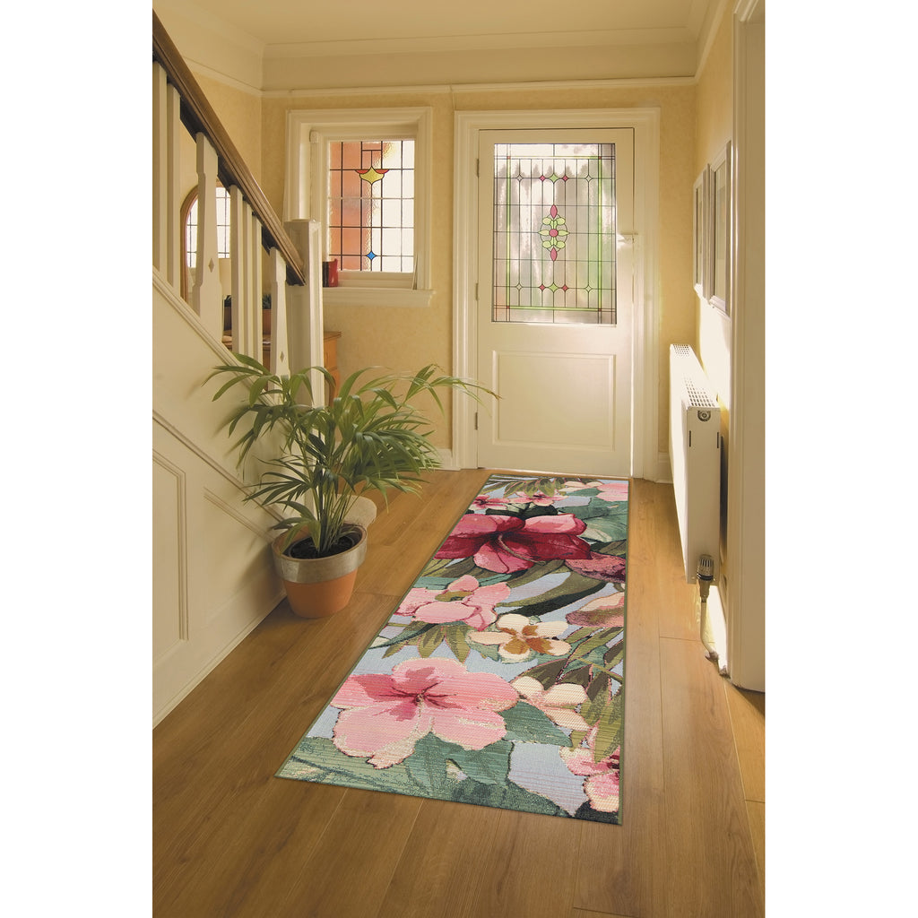 Trans Ocean Marina Tropical Floral Area Rug