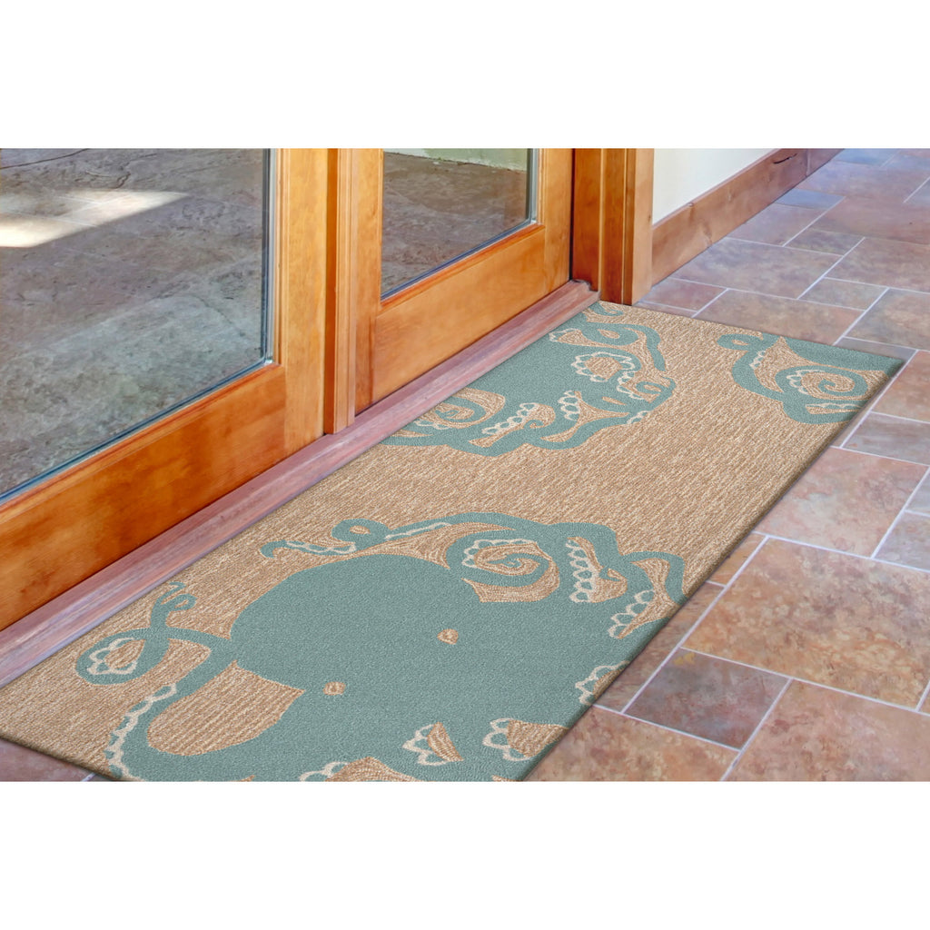 Trans Ocean Frontporch Octopus Area Rug