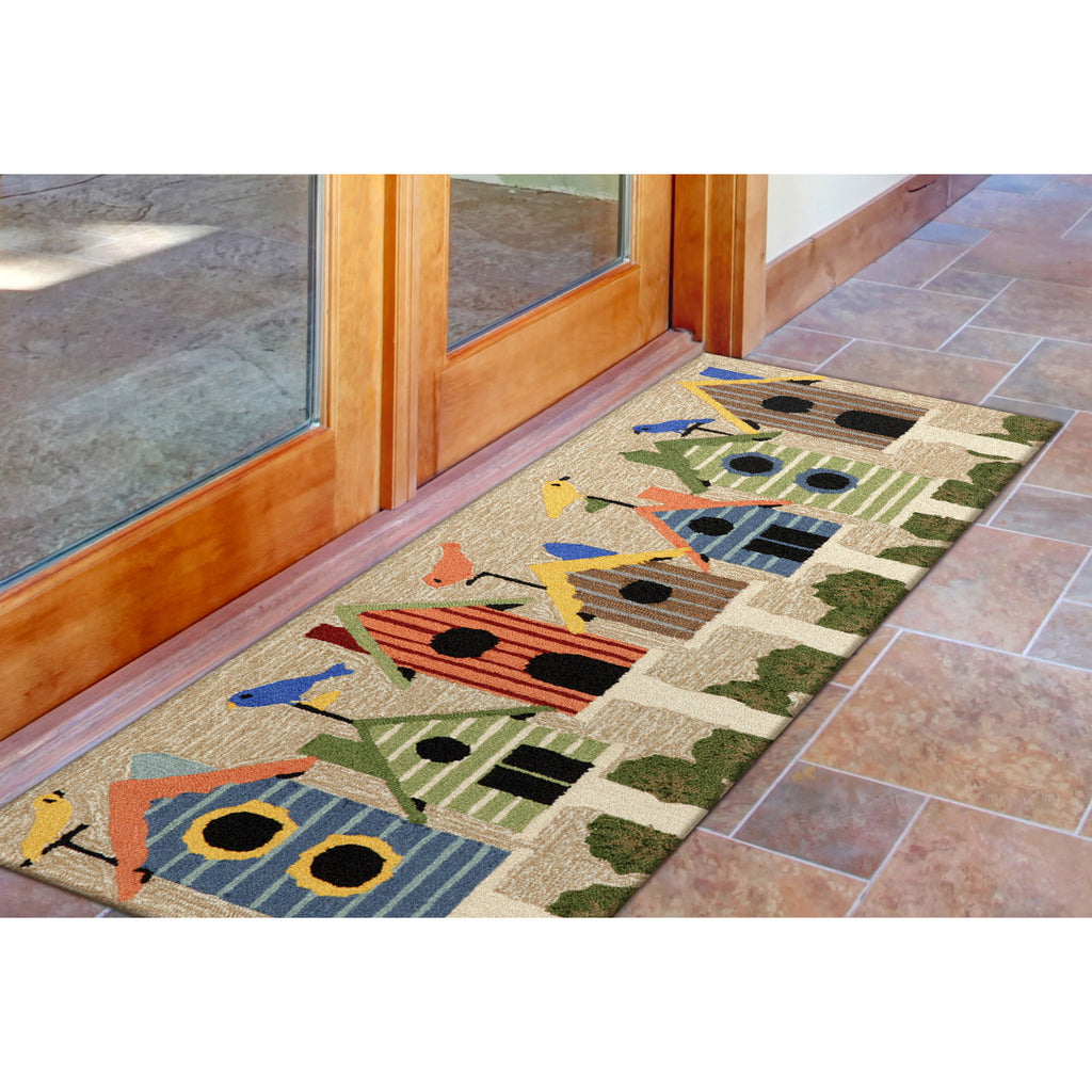 Trans Ocean Frontporch Birdhouses Area Rug