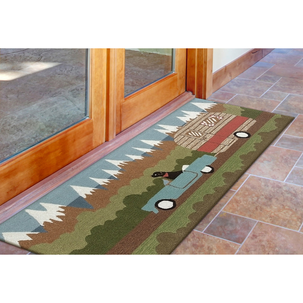 Trans Ocean Frontporch Camping Dog Area Rug