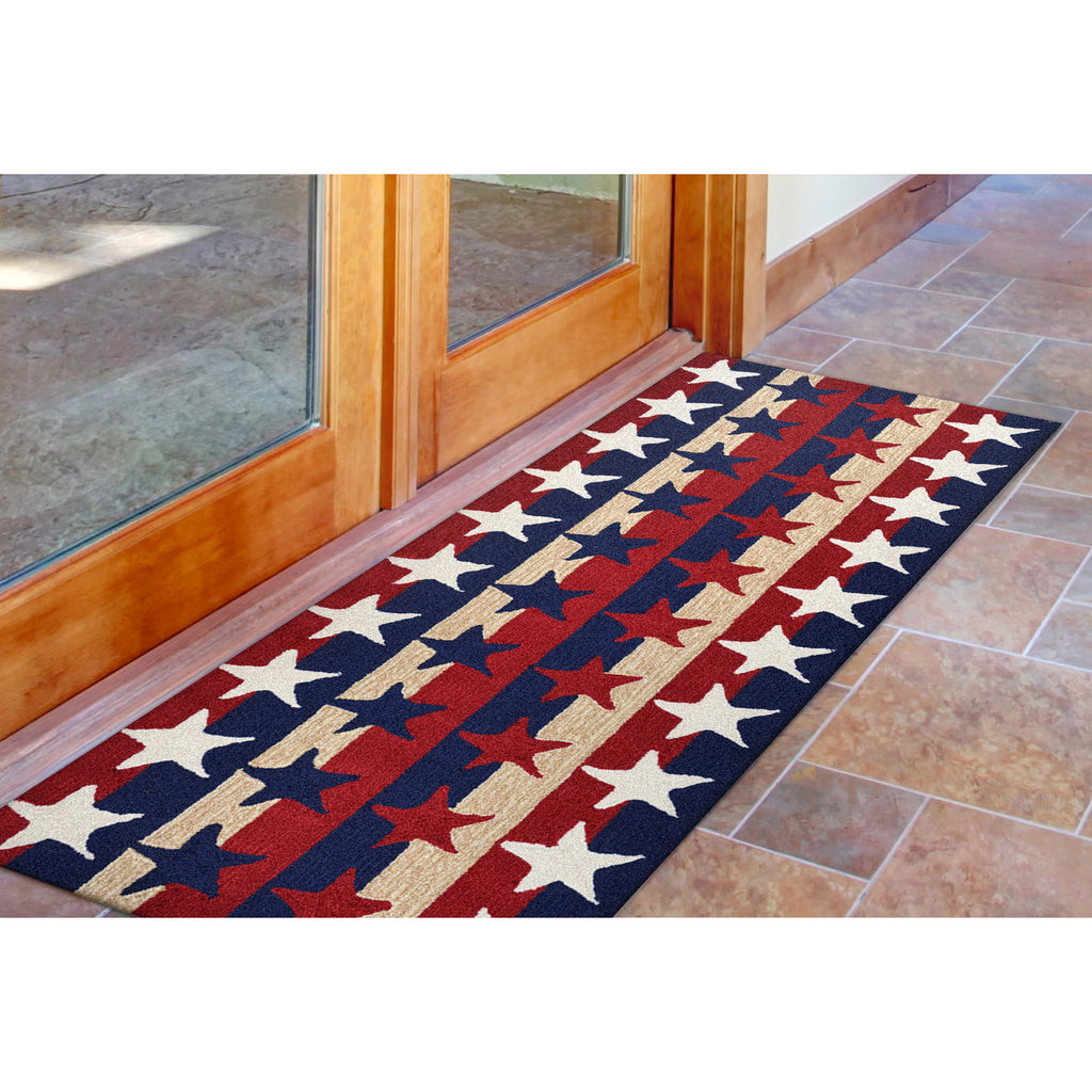 Trans Ocean Frontporch Stars & Stripes Area Rug