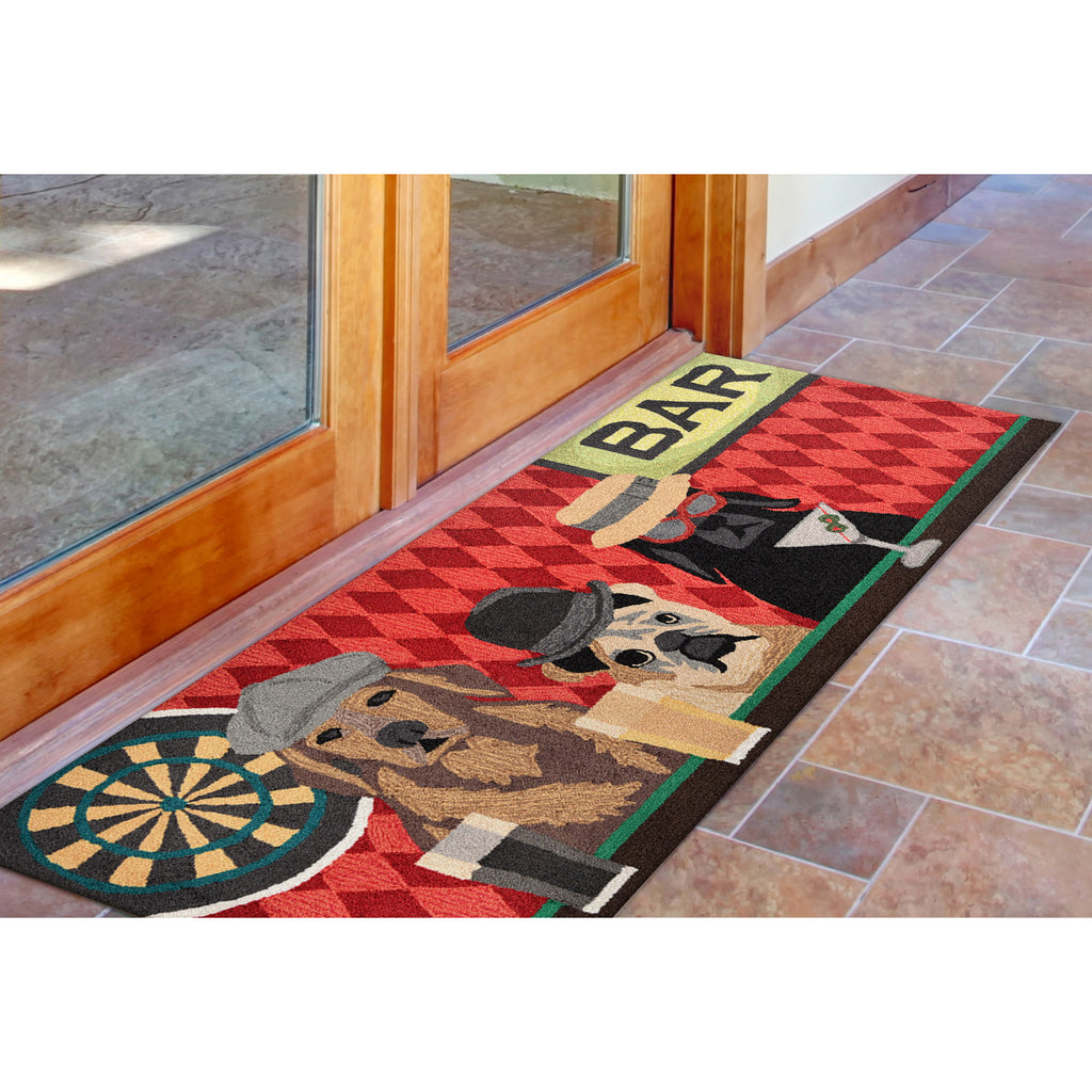 Trans Ocean Frontporch Bar Patrol Area Rug