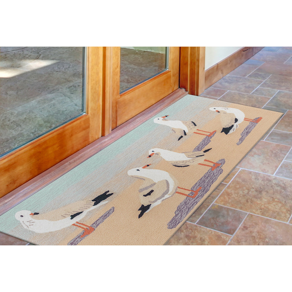 Trans Ocean Frontporch Gulls Area Rug