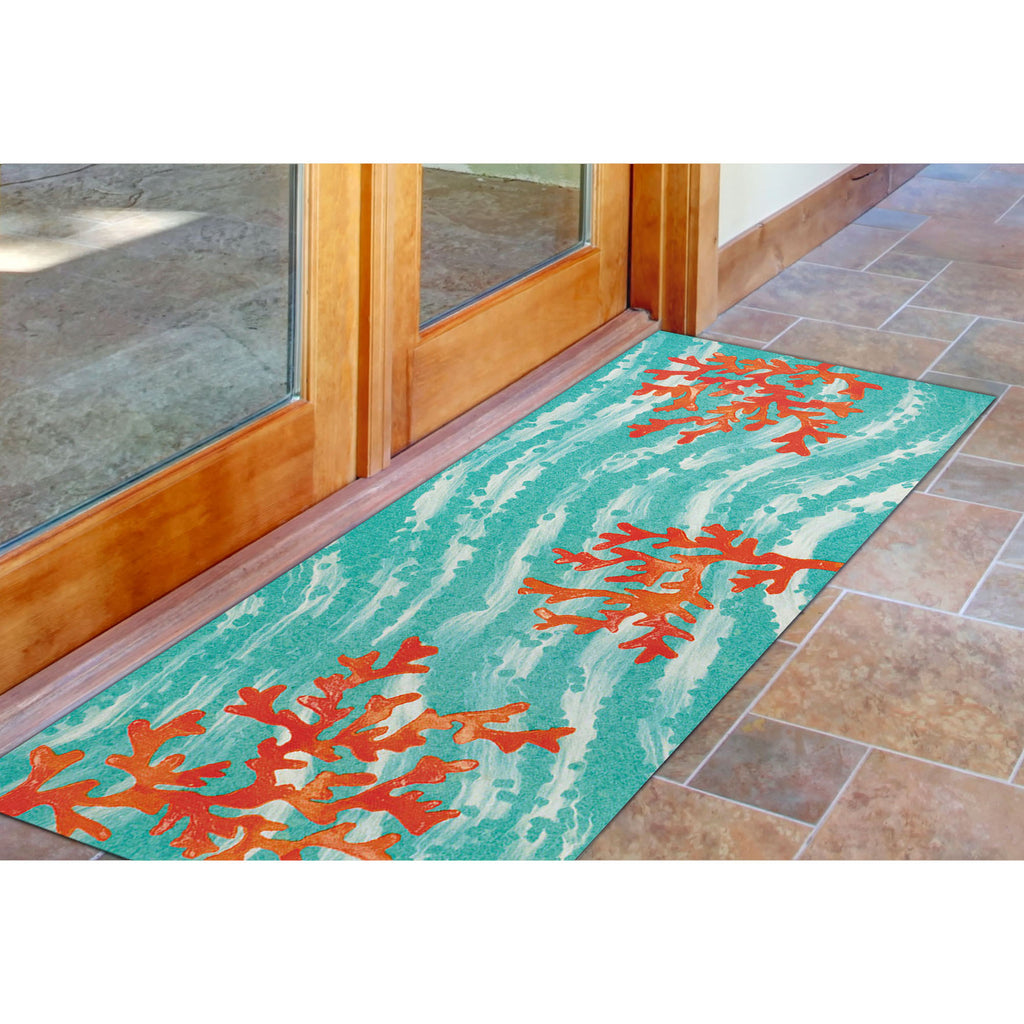 Trans Ocean Illusions Coral Wave Area Rug