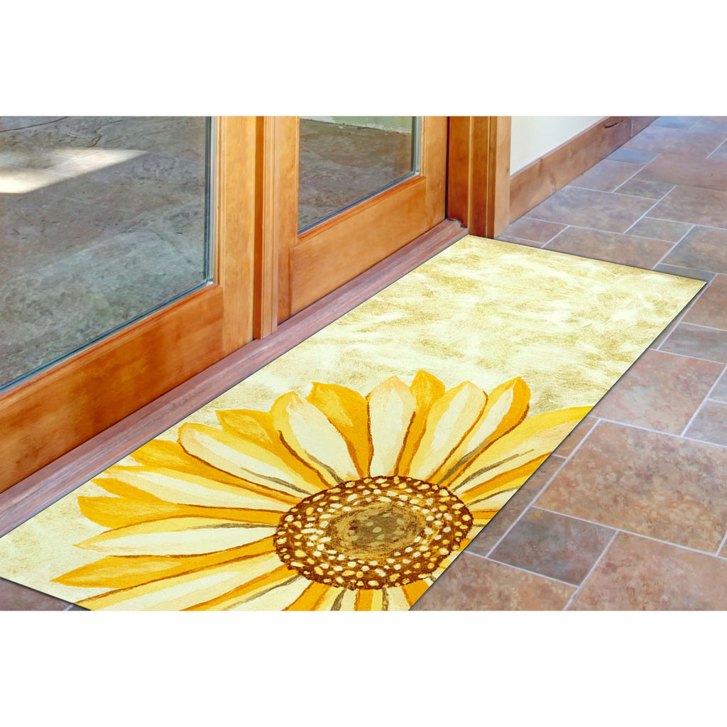 Trans Ocean Illusions Sunflower Area Rug