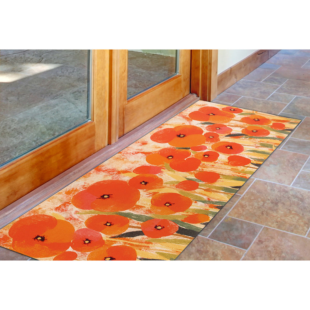 Trans Ocean Illusions Poppies Area Rug