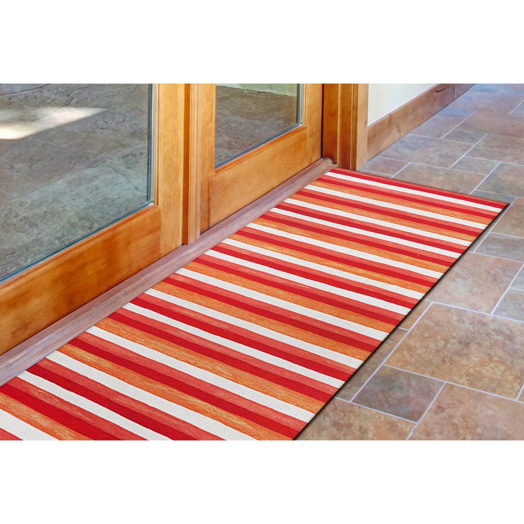 Trans Ocean Visions II Painted Stripes Area Rug