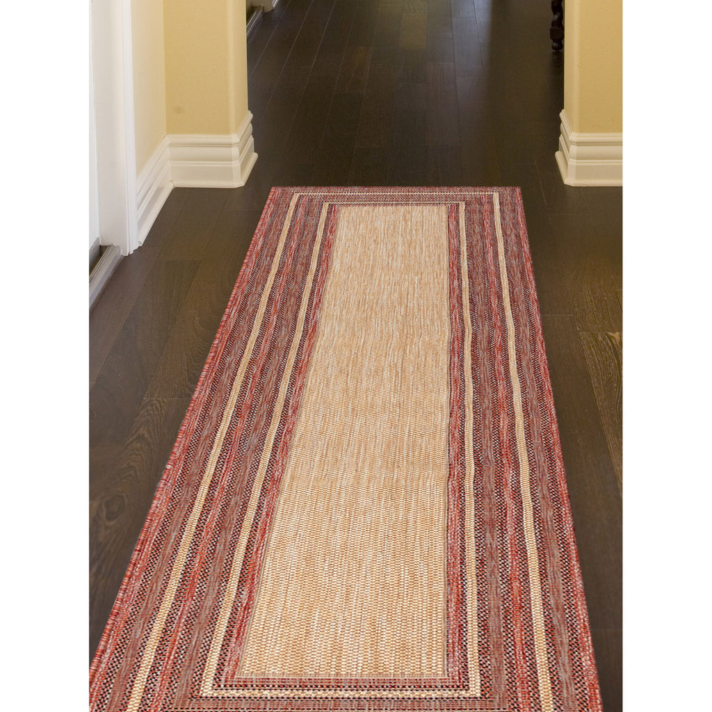 Trans Ocean Carmel Multi Border Area Rug