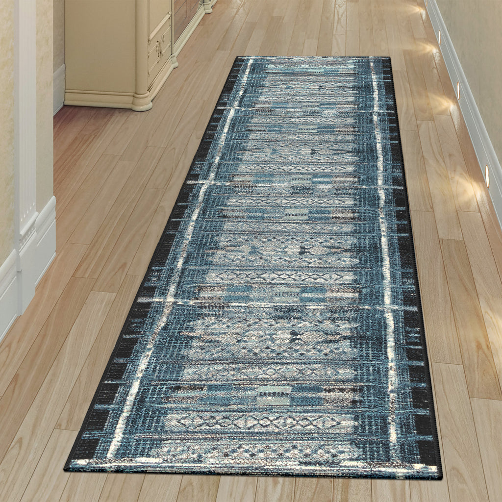 Trans Ocean Marina Tribal Stripe Area Rug