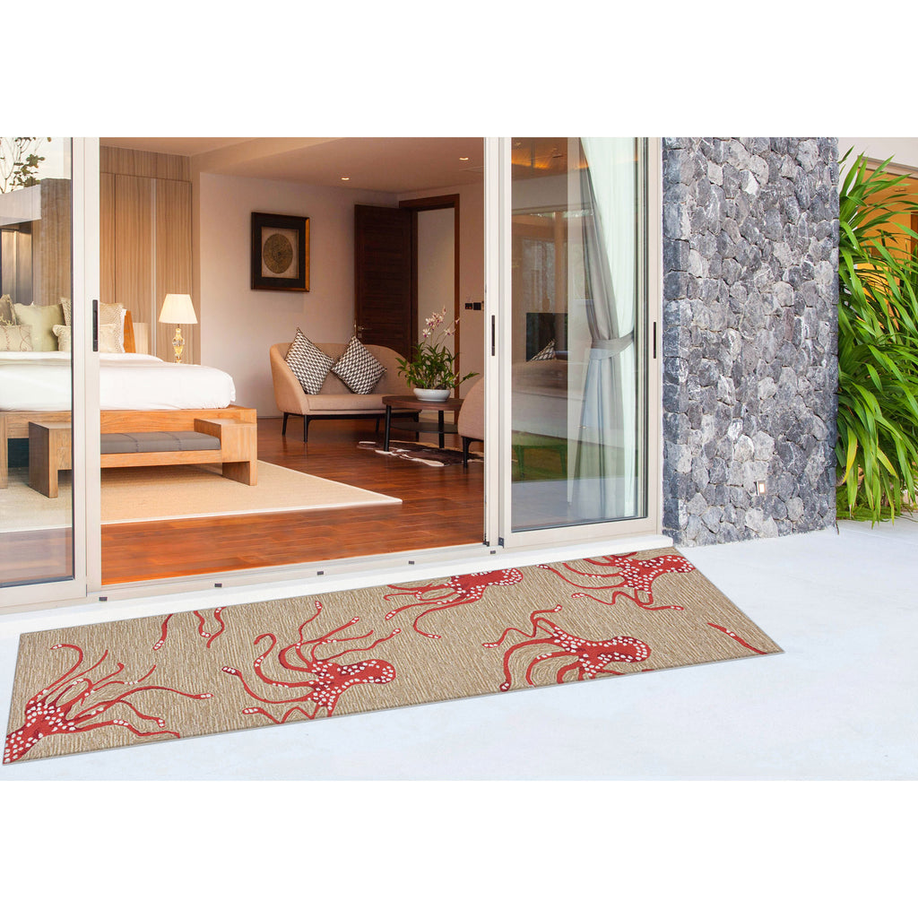 Trans Ocean Capri Octopus Area Rug