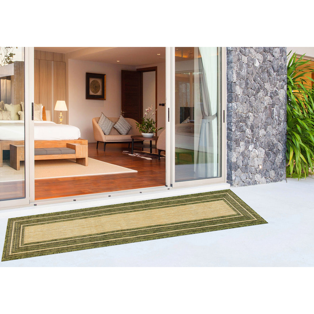Trans Ocean Carmel Multi Border Area Rug