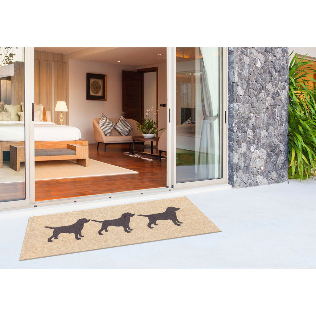 Trans Ocean Frontporch Doggies Area Rug