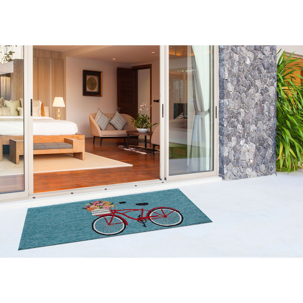 Trans Ocean Frontporch Bike Ride Area Rug