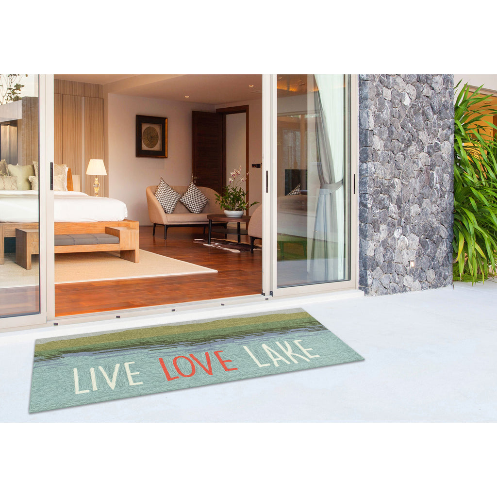 Trans Ocean Frontporch Live Love Lake Area Rug