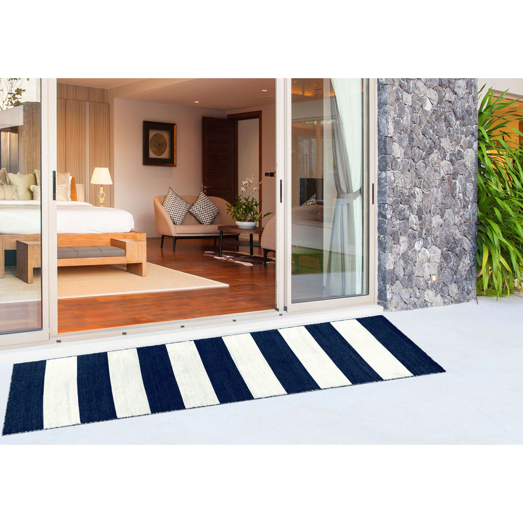 Trans Ocean Sorrento Rugby Stripe Area Rug