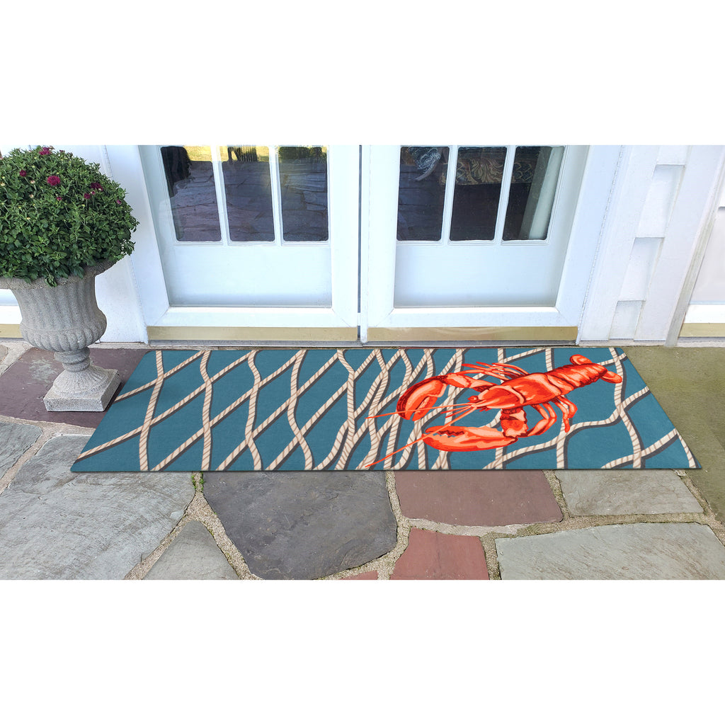 Trans Ocean Illusions Lobster Net Area Rug