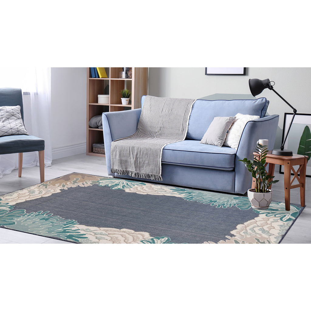 Trans Ocean Riviera Reef Border Area Rug