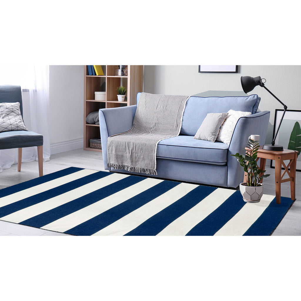 Trans Ocean Sorrento Rugby Stripe Area Rug