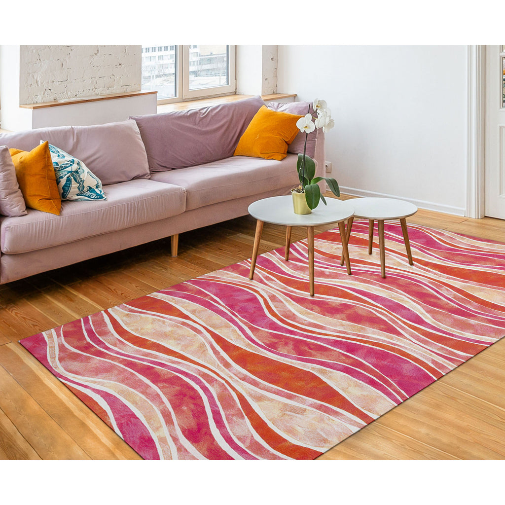 Trans Ocean Visions III Wave Area Rug