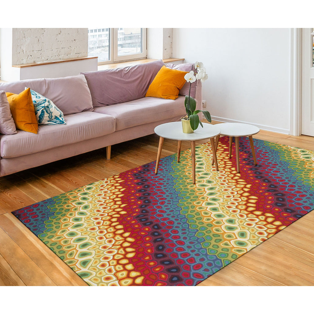 Trans Ocean Visions IV Pop Swirl Area Rug