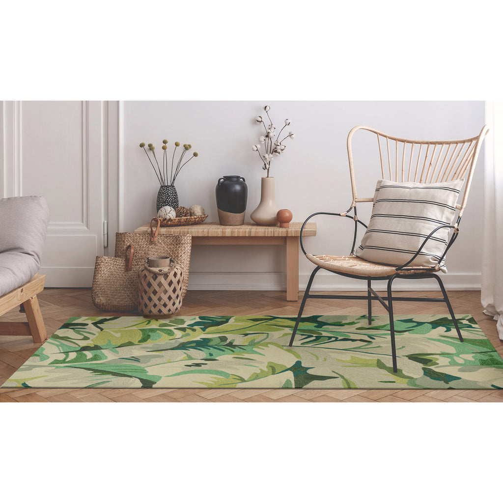 Trans Ocean Capri Palm Leaf Area Rug