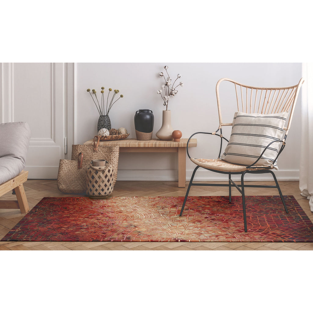 Trans Ocean Visions V Arch Tile Area Rug