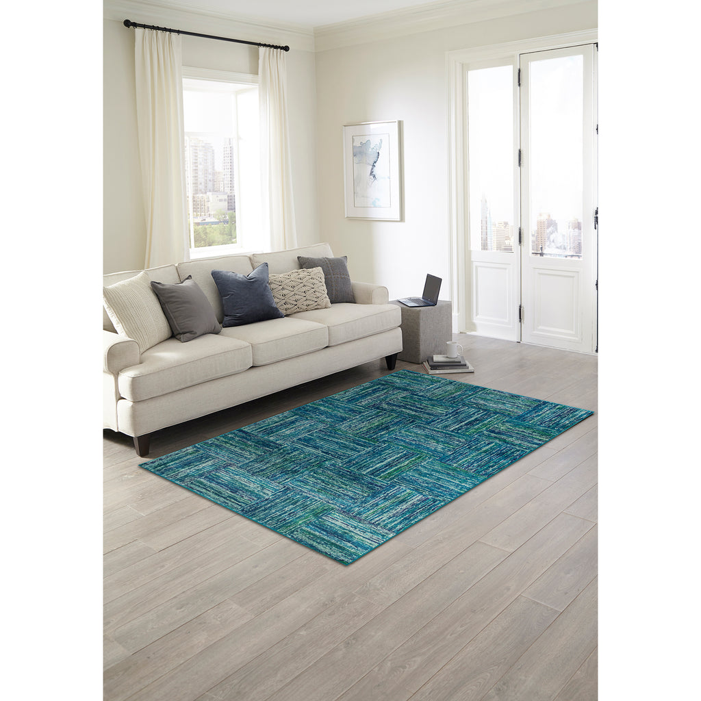 Trans Ocean Fiesta Squares Area Rug