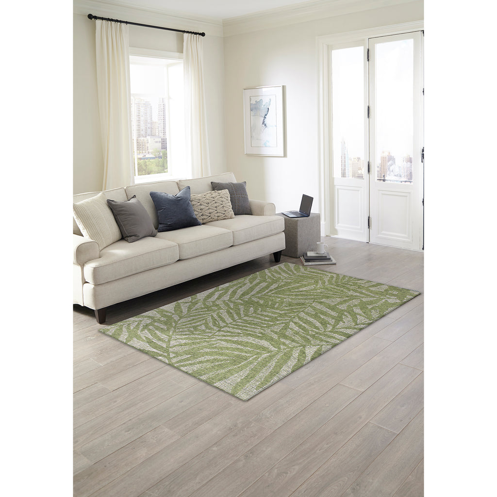 Trans Ocean Savannah Olive Branches Area Rug